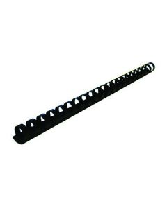 Plastic Comb Binding Rings 16mm Black Box 100