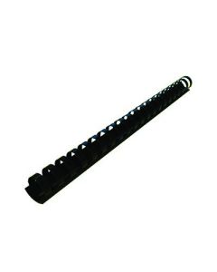 Plastic Comb Binding Rings 20mm Black Box 100