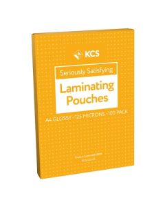 A4 KCS Laminating Pouches Glossy 250 Microns (2x125) Pack of 100