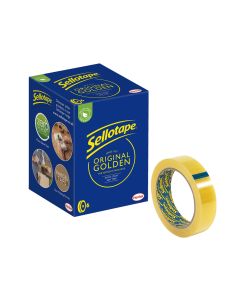 24mm x 66m Sellotape Golden Original Pack of 6