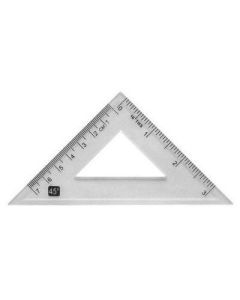 45 Degree Set Square Clear Pack 10