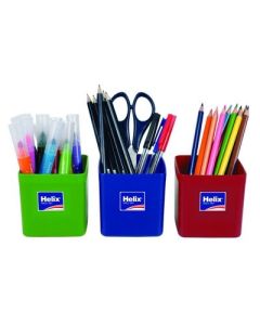 Helix Desk Storage Pots Assorted Pack of 12