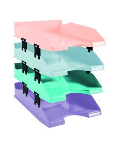 A4+ Letter Tray Set - Glossy Pastel