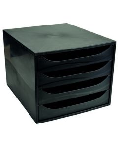 Exacompta Desk Top Range Drawer Set Black