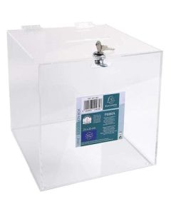 Clear Lockable Suggestion Box