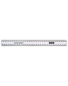 300mm White Shatter Resistant Ruler Pack 100