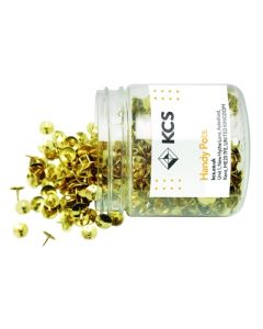 KCS 9.5mm Brass Drawing Pins Tub of 1200