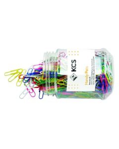 32mm KCS Coloured Paper Clips Tub of 500