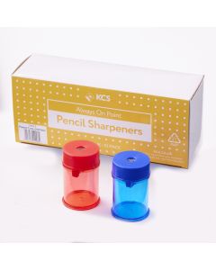 KCS Single Hole Desktop Sharpeners Red/Blue Pack of 10