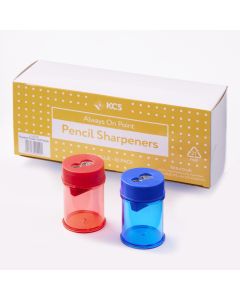 KCS 2 Hole Desktop Sharpener Red/Blue Pack of 10