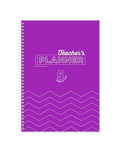 A5 Teachers Academic Planner 5 Period