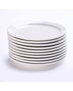 Plate Tea 165mm White Porcelain Pk12