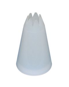 7 Point Star Piping Nozzle White