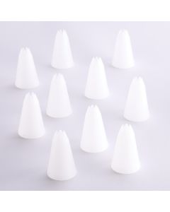 7 Point Star Piping Nozzle White Pack of 10