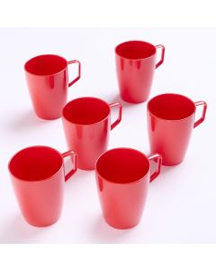Polycarbonate Beaker Red 28cl Pack of 6