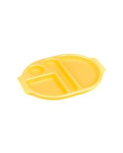 Polycarbonate Meal Tray Large Yellow