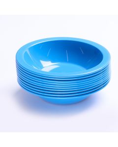 Polycarbonate Narrow Rim Bowl 170mm Blue Pack of 10