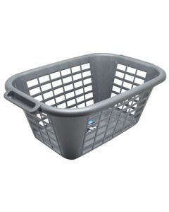Laundry Basket Metallic Grey
