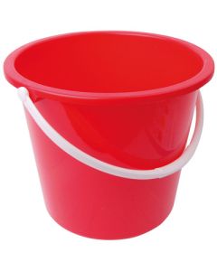 9 Litre Round Buckets Red
