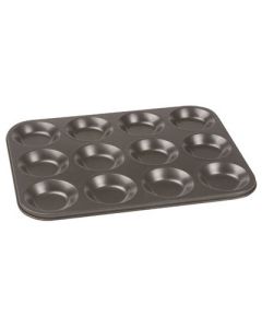 315 x 238 x 13mm Non-Stick Bun Tin Black