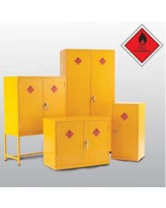 3 Shelf Hazardous Substance Cabinet Yellow