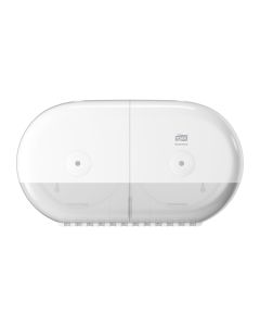 Tork SmartOneÂ® Mini Twin Toilet Roll Dispenser White