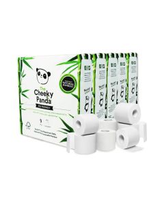 Cheeky Panda Bamboo 3 Ply Toilet Roll Pack of 45