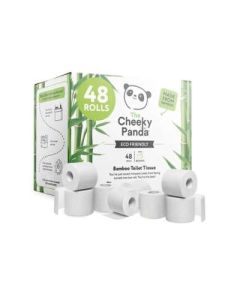Cheeky Panda 3 Ply Bamboo Toilet Tissue Pack of 48