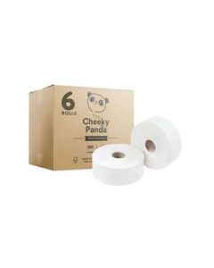 Cheeky Panda Bamboo 2 Ply Jumbo Toilet Roll Case of 6