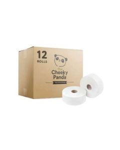 Cheeky Panda 2 Ply Mini Jumbo Toilet Roll Pack of 12