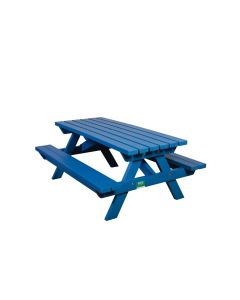 Recycled Plastic Junior Picnic Bench Blue