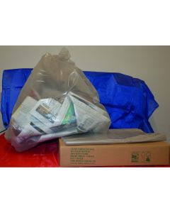 Compactor Bin Bags Clear 140 Litres Pack of 100