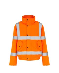 Hi-Vis Jacket Bomber L Orange