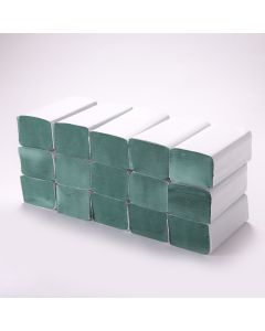 Purely V-Fold Hand Towel Green 1 Ply Box of 3600