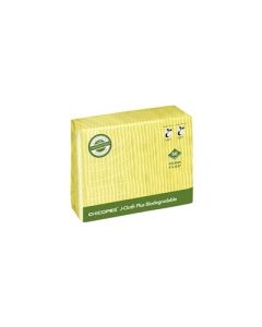 Biodegradable Chicopee J-Cloth Plus Yellow Pack of 50