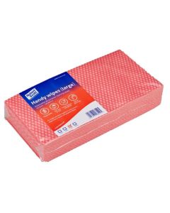 Lightweight Disposable Wiping Cloth Red Pack of 50