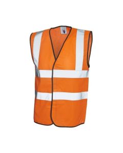 Hi-Vis Waistcoat  Class 2  Orange  Size L - XL