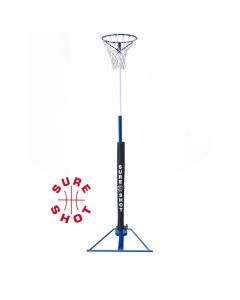 Height Adjustable Telescopic Netball Post & Hoop
