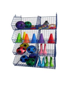 Coated Wire Storage Baskets Pack of 4