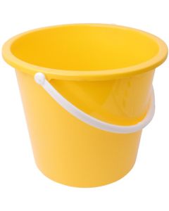 9 Litre Round Buckets Yellow