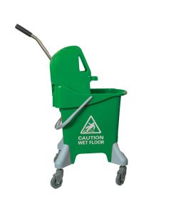 20 Litres Wheeled Bucket & Kentucky Wringer Green