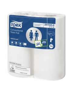 Tork Tissue Roll 2 Ply White Case of 36