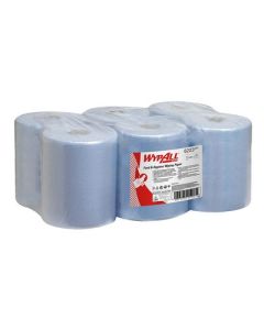 WypALL L10 Food & Hygiene Centrefeed Rolls Blue Pack of 6
