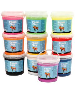 Foam Clay 10x800g Assorted Pack of 10
