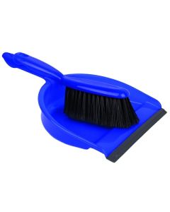 Dustpan & Soft Brush Set Blue
