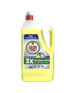 Fairy Lemon Zest Washing-Up Liquid Yellow 5 Litres Pack of 2