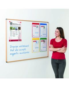 Shield Design Wood Magnetic Whiteboard 900x600mm