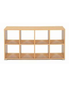 Bubblegum 8 Cube Backless Room Divider Maple