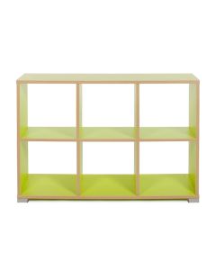 Bubblegum 6 Cube Divider Horizontal Green