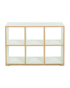 Bubblegum 6 Cube Divider Horizontal White
